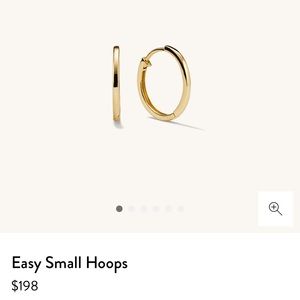 MEJURI 14K Yellow Gold Easy Small Hoops